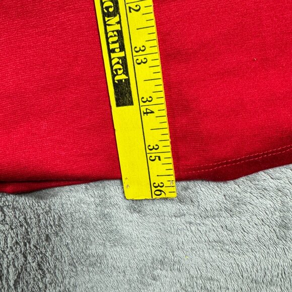 Jessica Simpson Red Black Fit & Flare Sleeveless Dress Keyhole Back M - Picture 10 of 11